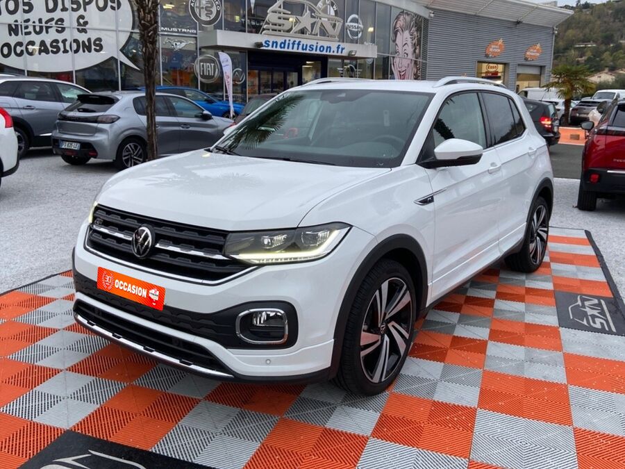 VOLKSWAGEN T-CROSS - 1.0 TSI 110 DSG7 R-LINE EXPORT GPS CAMÉRA COCKPIT JA 18" (2022)