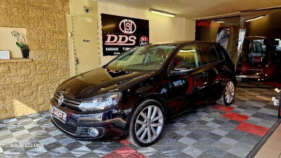 VOLKSWAGEN GOLF VI - 1.8 TFSI 160 CARAT BIOETHANOL CUIR REGULATEUR (2009)