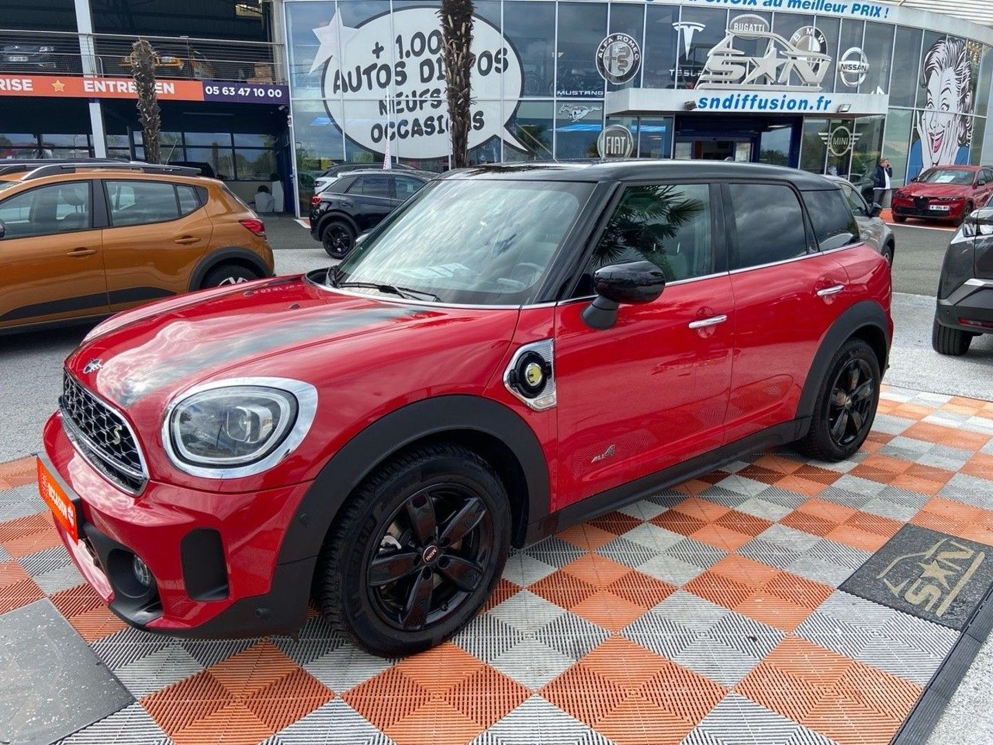 MINI COUNTRYMAN 1.5 Hybrid 220 COOPER SE ALL4 BVA6 ESSENTIAL CUIR GPS Caméra 1°Main